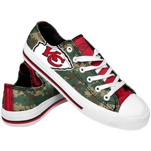 Kansas City Chiefs Digi Camo Canvas Shoes